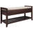 Alexandria Wood Storage Bench, Shoe Rack with Cushioned Seat and Drawers, Multipurpose Entryway Storage Bench-1395311647-1466329346