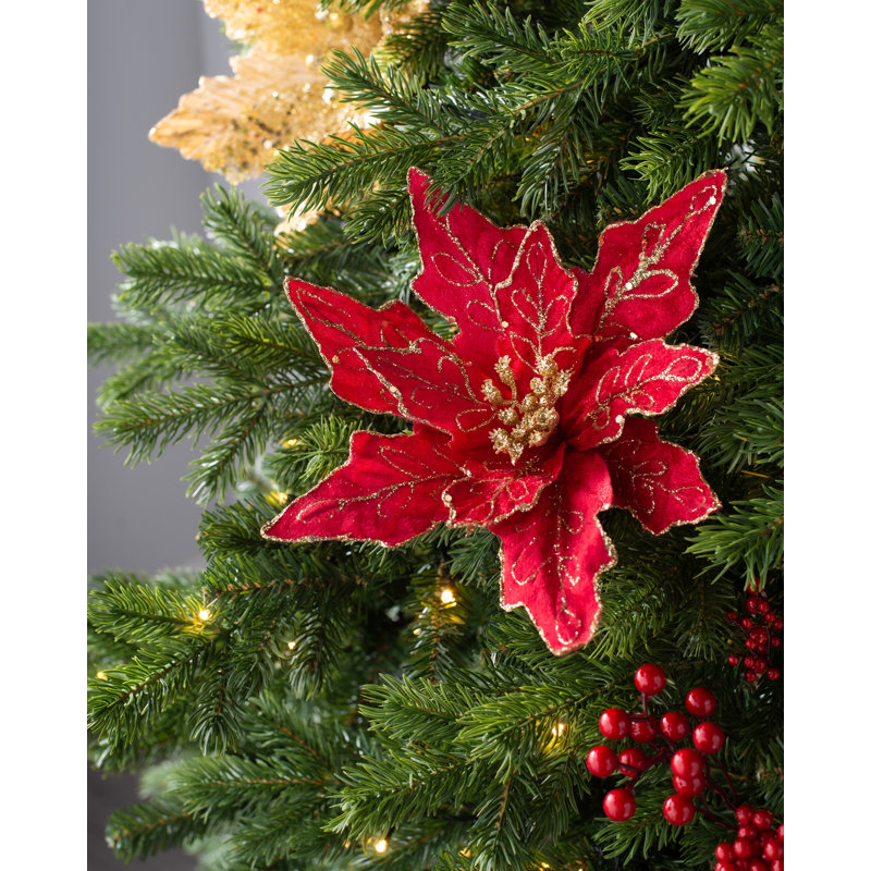 Fabric Poinsettia Arrangement