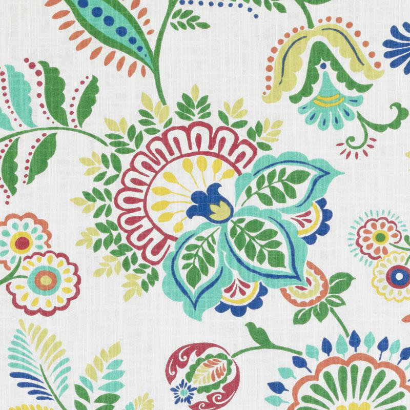 Dahlia Prints Fabric, Opal