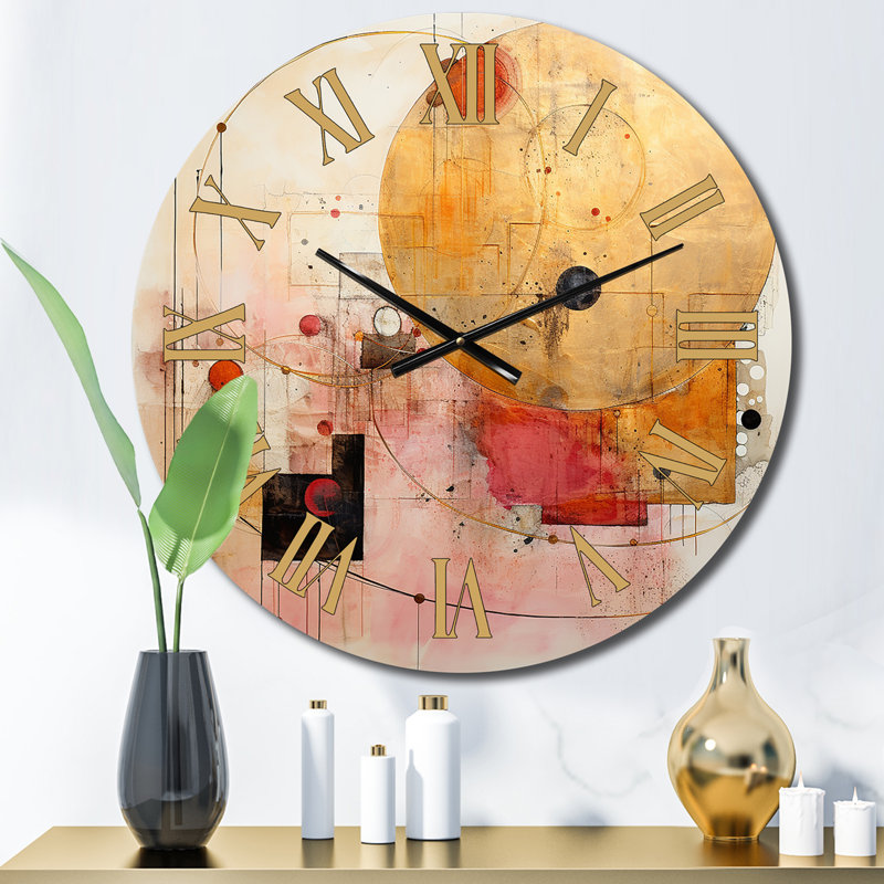 Horloge murale en métal, Moyenne
