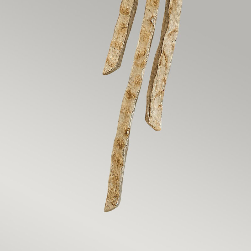 Guerrier Flush Mounted Sconce, Champagne Gold