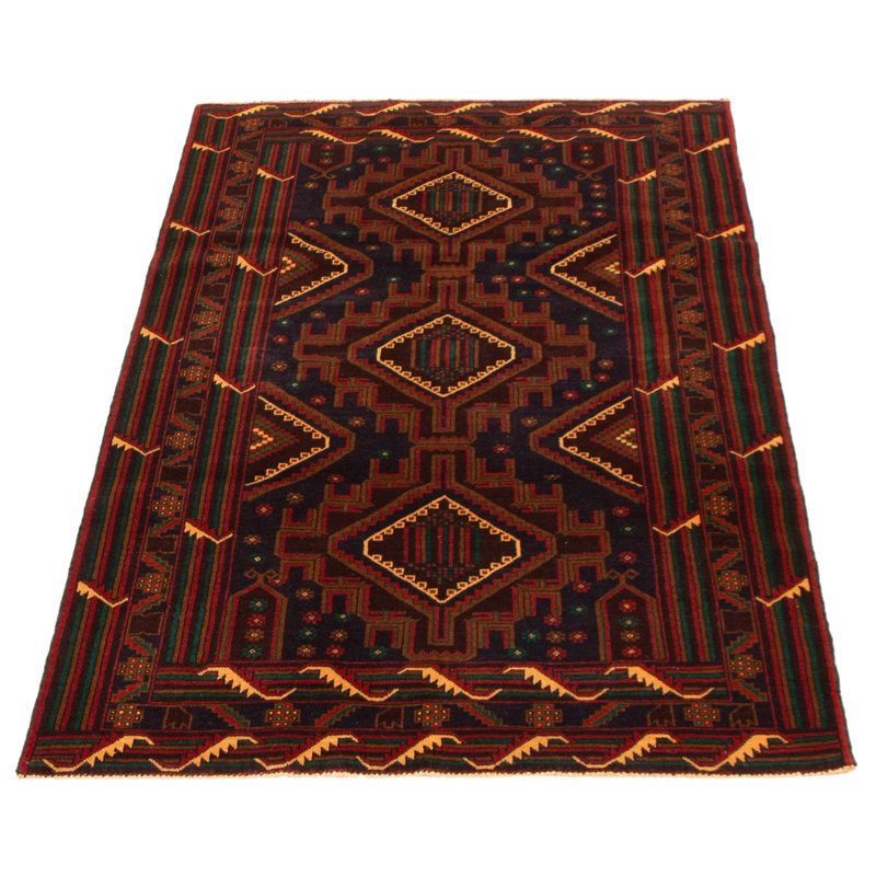 Tapis bleu marine foncé Lynnisha 3 pi 10 po x 6 pi 7 po