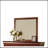 Louis Philippe III Cherry Finish Mirror