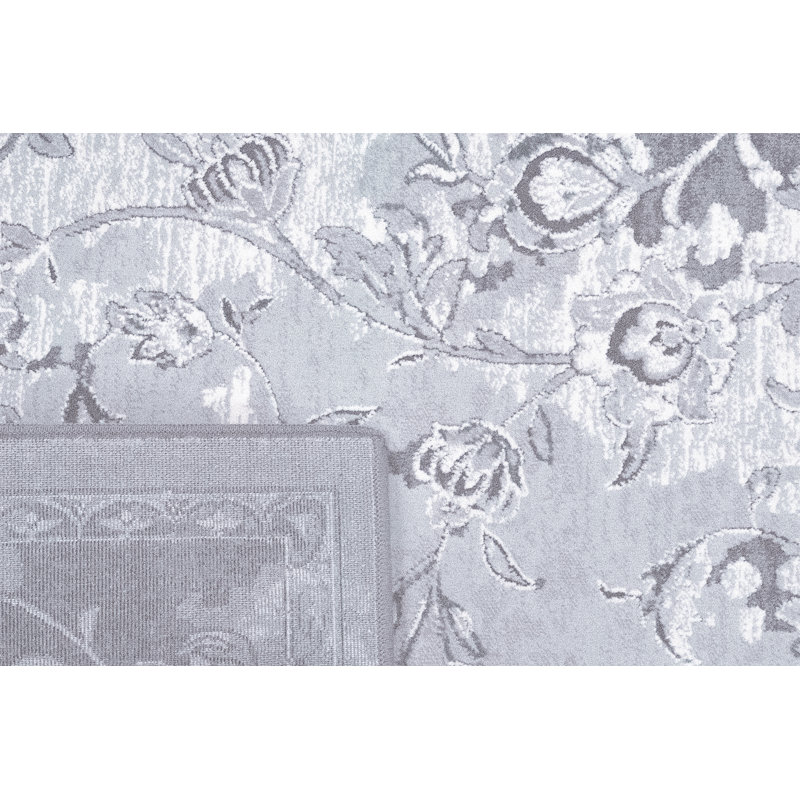 Tapis bleu/lvory area Collingwood, Rectangle 7 pi 10 po x 10 pi 10 po
