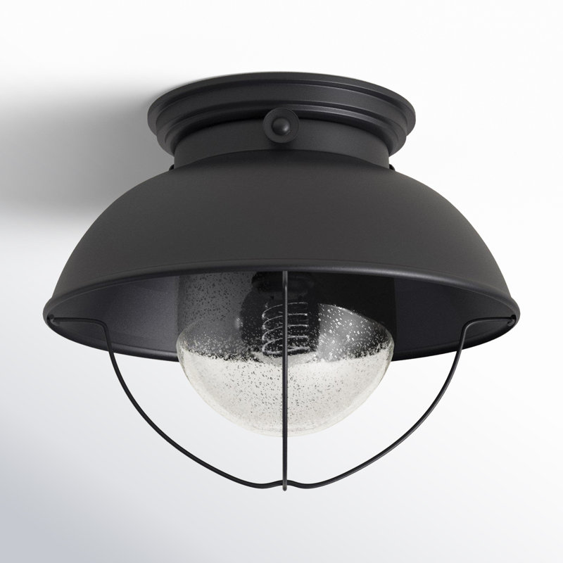 Plafonnier semi-encastré pour l'extérieur Audrey, Noir