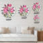 Mauve pivoines - Horloge murale traditionnelle-60280439