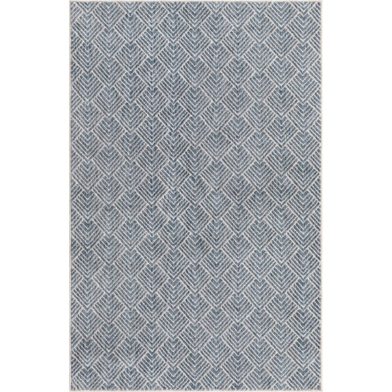 Abstract Indoor Rug, Rectangle 4' x 6'