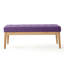 Banc repose-pieds, mauve