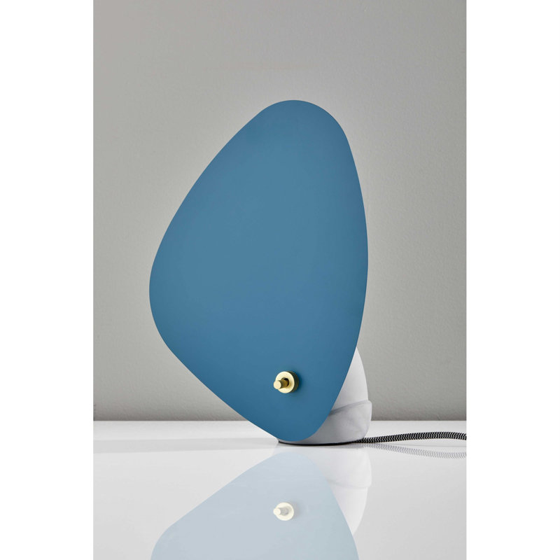 Lampe de table grise 12,75 po Montour, Turquoise