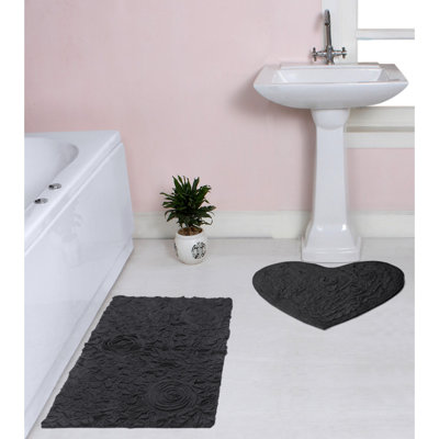 Ensemble de tapis pour salle de bain 2 pièces Freida