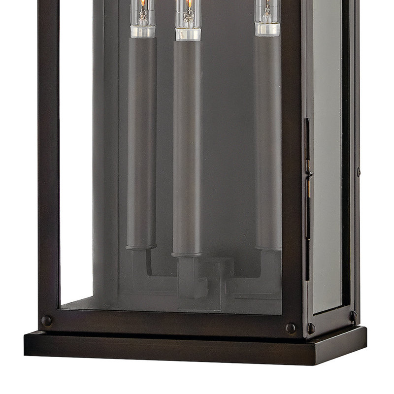 Tiverton 24" Three-Light Outdoor Wall Mount Lantern, 24" H x 9" W x 9" D, 3