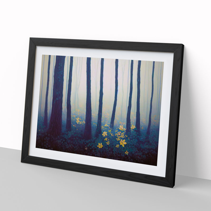 Grand Spring Forest - Print, Black, 46cm H x 64cm W