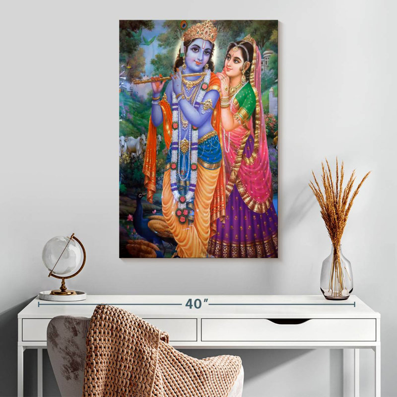 Adella Krishna And Radha, 30" H x 20" W