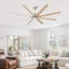 Ventilateur de plafond surdimensionné à DEL standard avec télécommande et ensemble d'éclairage inclus-104391791-110096757