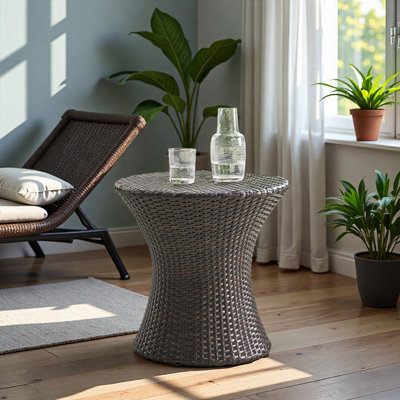 Table de sablier 19 po (sans plateau en verre), table de bout