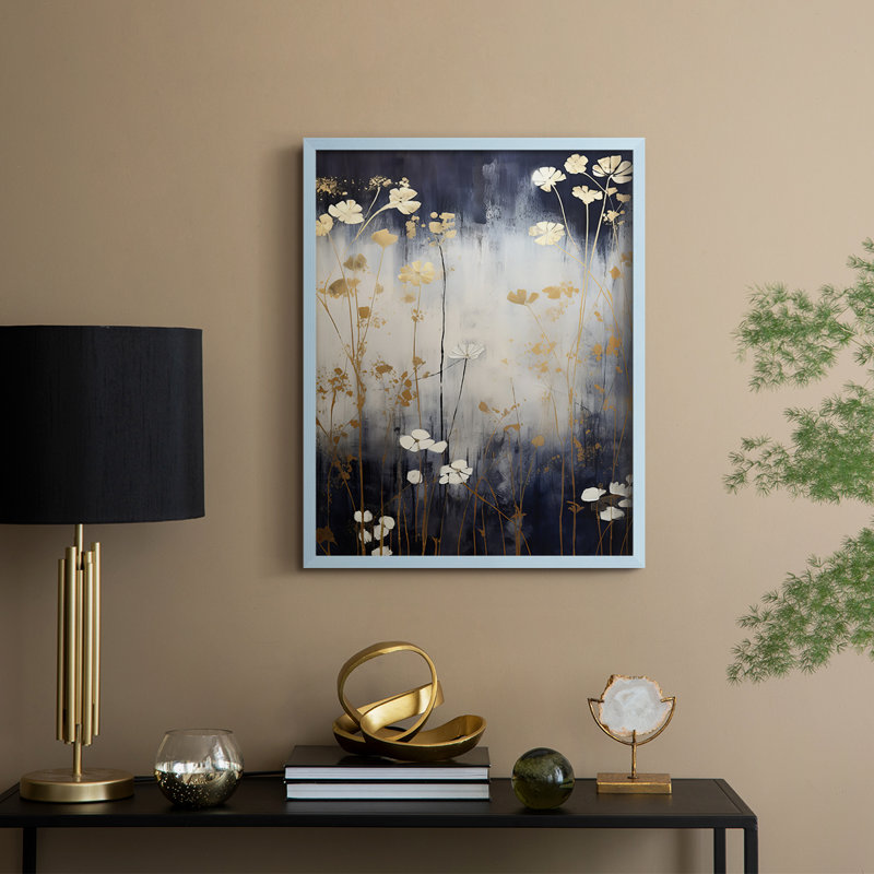 FLORAL Series CECXCI - Impression encadrée de qualité supérieure - Prêt à être accroché - Aucun clou requis, H 11 po x l 9 po