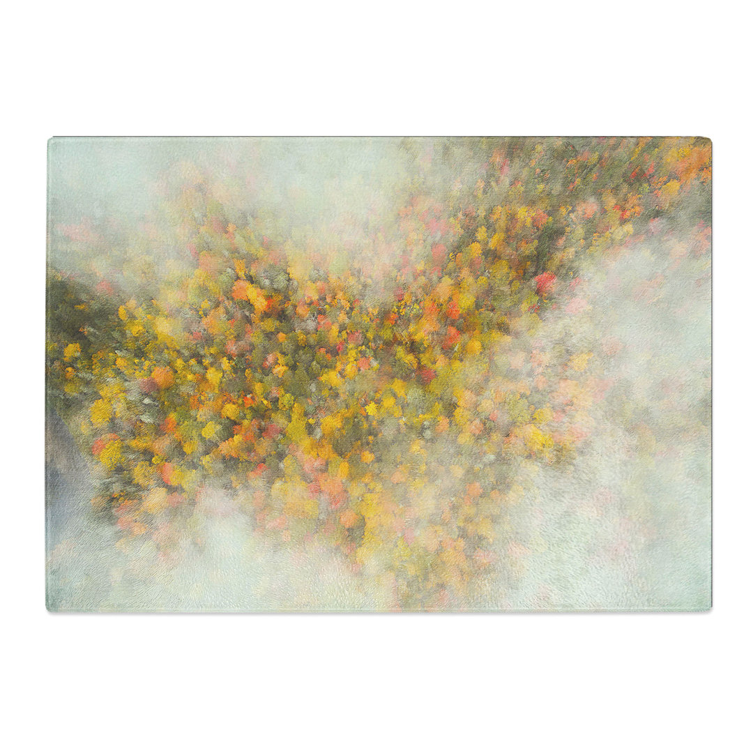Tempered Glass Mist over the Forest Chopping Board