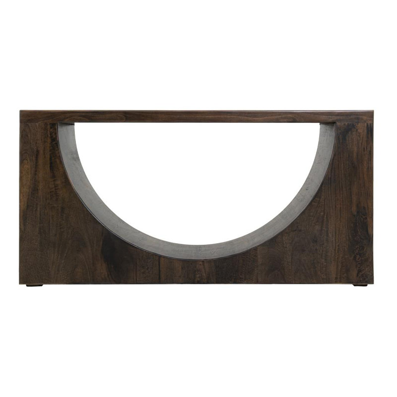 Table de canapé en bois foncé Mezquite