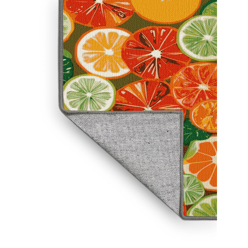  Tapis lavable à fruits confits, Carré 4 pi