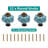 12pcs Celadon Pumpkin Knobs, Vintage Ceramic Cabinet Knobs,Dresser Knobs, Drawer Knobs, Door Knobs, Drawer Pulls, Dresser Handles with Mounting Screws
