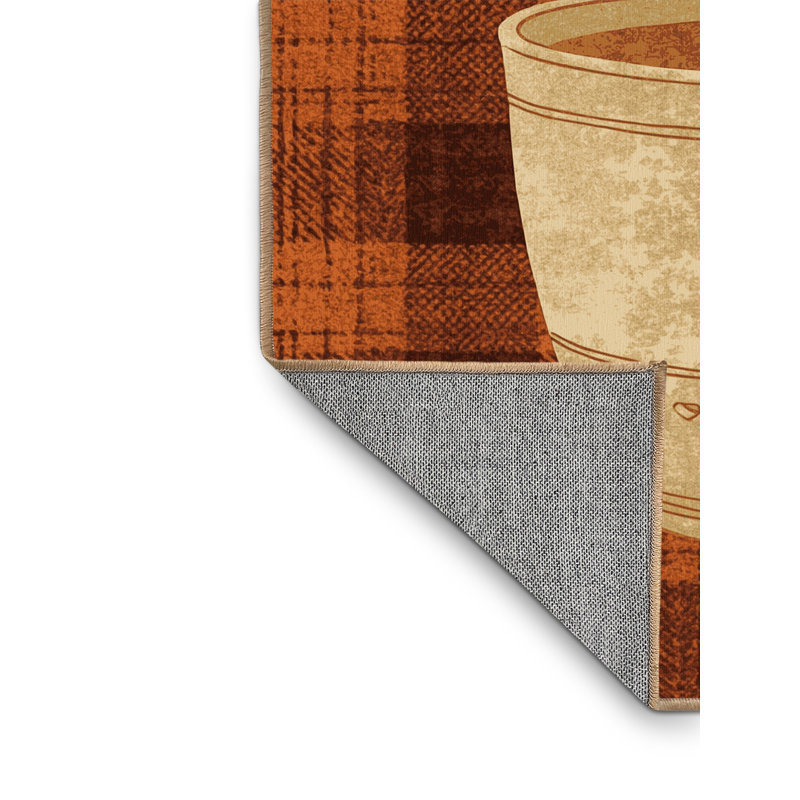 Tapis abstrait moderne et contemporain lavable à la machine Fieldston, 6 X 9