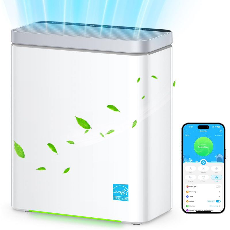 GoveeLife Smart White HEPA Air Purifier with Alexa Control