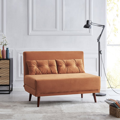 Visconti Full / Double 123cm Upholstered Futon And Mattress