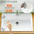 33" L x 22" W Fireclay Drop In Workstation Kitchen Sink 1 Hole, Topmount Single Bowl White for Kitchen, Included 4 Custom Accessories