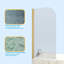 Mahler 1400mm H Pivot Semi-Frameless Tub Door with Clear Glass-1191123577-1191123578-1191123463