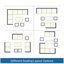 Ensemble de salle à manger 7 pièces, canapé modulaire d'extérieur avec repose-pieds et table de salle à manger-403711265