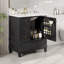 Meuble-lavabo avec lavabo, tablette de porte et trois tiroirs-394049643