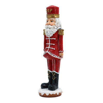 Polyresin Nutcracker Figurine Christmas Tabletop Decor - 10.4"H