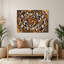 Oiseaux, art mural brun-1081653774