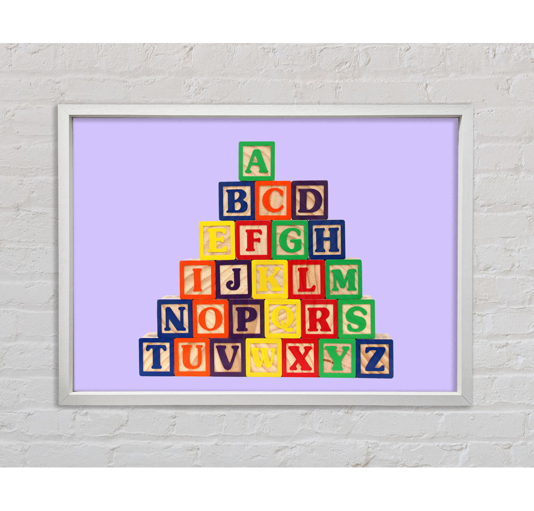 Alphabet Blocks Baby - Einzelne Bilderrahmen Kunstdrucke auf Leinwand