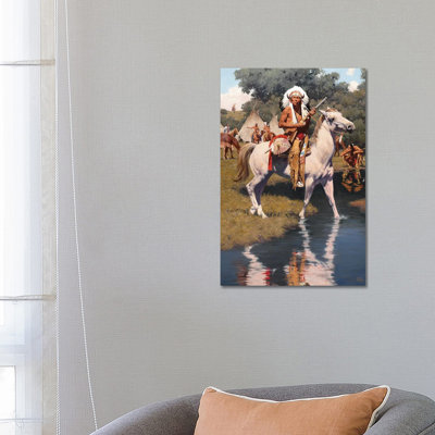 Among The Cottonwoods By David Mann - Wrapped Canvas by David Mann - Wrapped Canvas Print