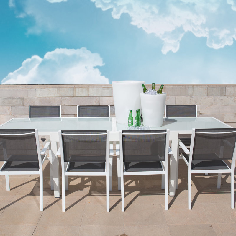 Zuckerman Extendable Aluminum Dining Table