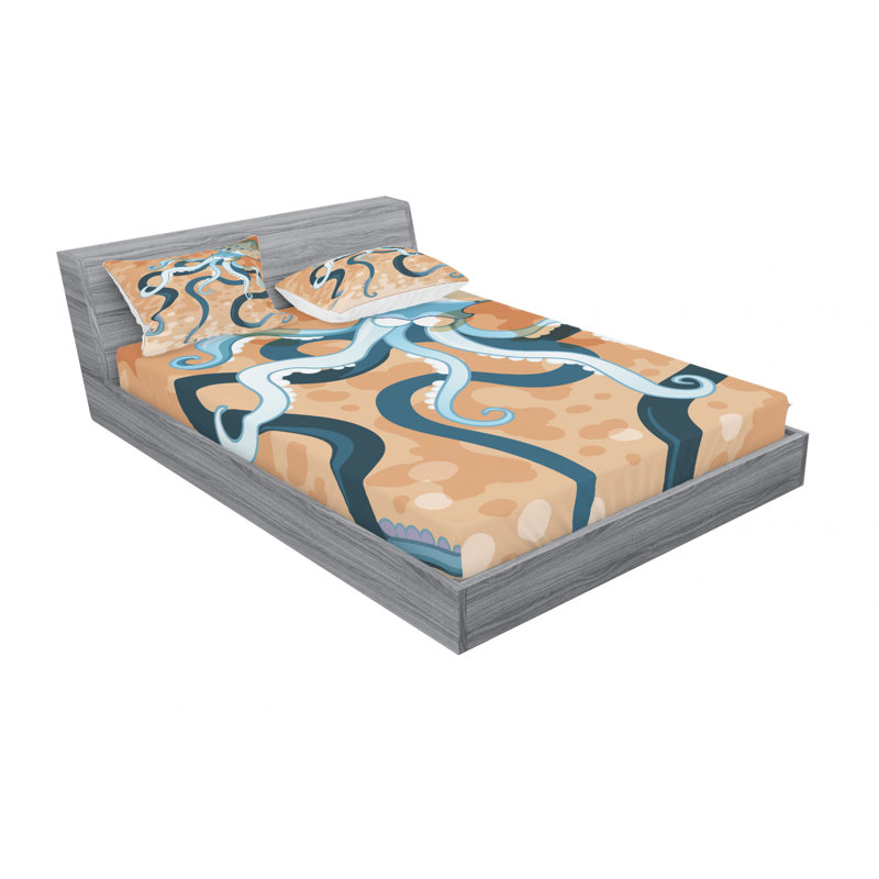 Microfiber Sheet Set, Queen Sheet Set with Fitted Sheet