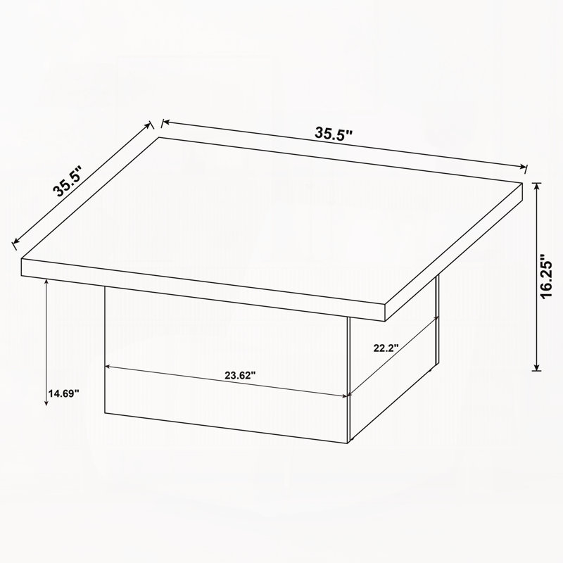 Ensemble de tables basses 3 pièces Dark Pine, Dark Brown