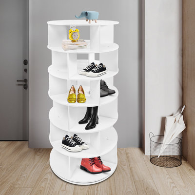 6 Tier Rotating Shoe Rack Free Standing