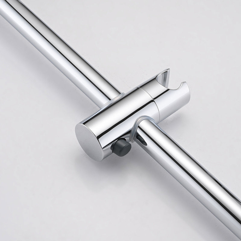VEVOR 10" Round Rain Shower Head with Handheld Shower System, Chrome Sliding Bar Shower Set with 59" Hose, Adjustable Height