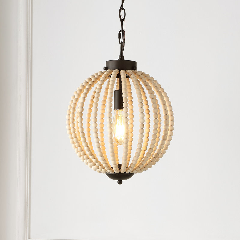 Luminaire suspendu en forme de globe à 1 lumière Aymie