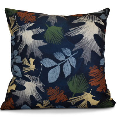 Housse de coussin d’extérieur carrée et insert Watercolor feuilles