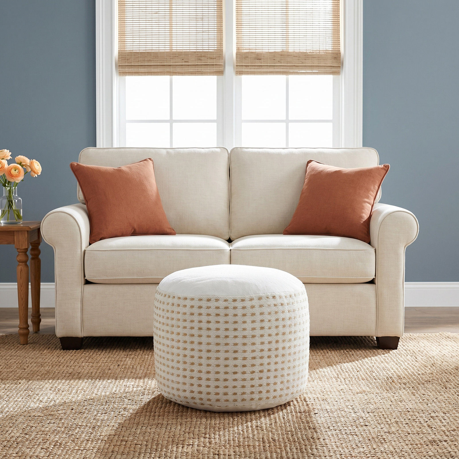Mirabella Upholstered Pouf
