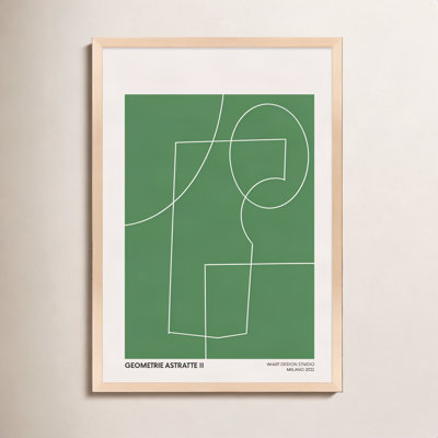 Caila "Geometric Abstraction in Green" Print