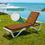 Coussin de chaise longue Peenoke 72,5 po L × 21 po l × 3 po P (siège) Intérieur/Extérieur, épaisseur 3 po, rotin tressé, tons bruns chauds, gros plan, résistant à l'eau, coussin de remplacement pour mobilier de patio-133878129-133878142