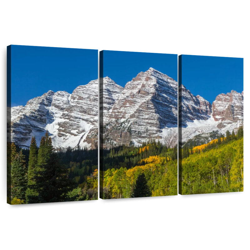 Alvord Snow Streaked Maroon Bells, 36" H x 57" W
