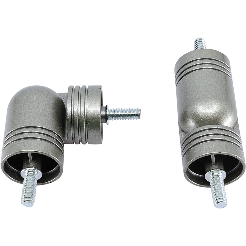 Meriville Hinged Elbow Connector, 2 pcs, 1.125", Pewter