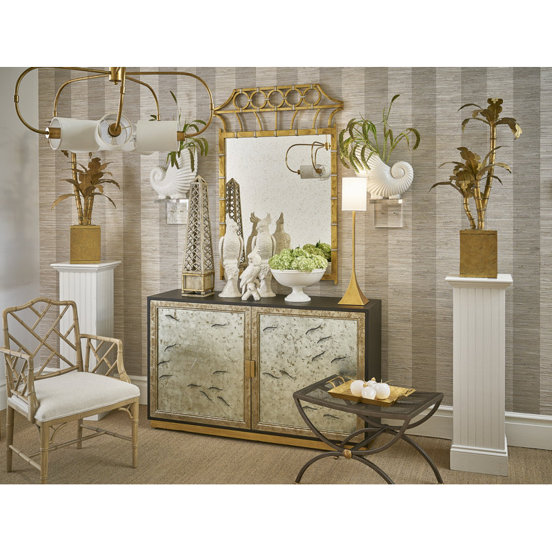 Chinoiserie 58'' W Solid Wood Sideboard