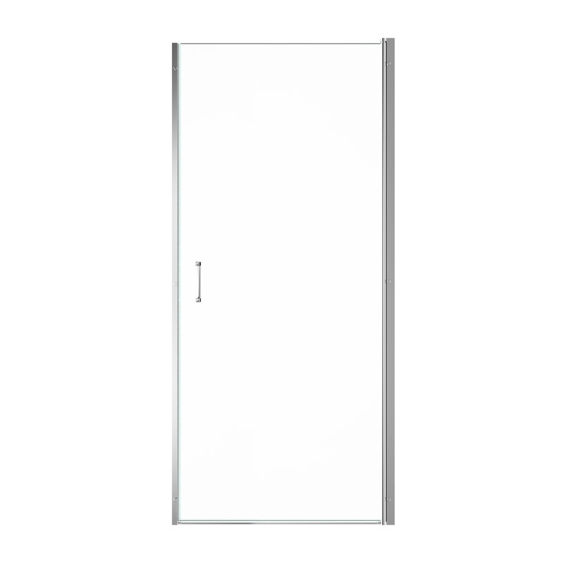 Porte de douche 6 mm / l 32 po x L 72 po en verre trempé, conception sans fuite, cadre semi-pivotant, réglage de la largeur de 1 po, arbre rotatif multifonctionnel