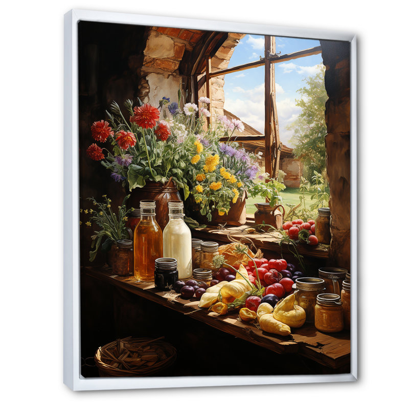 French Cheese Symphony I, Cadre flottant blanc, 20" H x 12" W